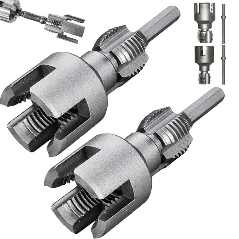 Power Tools Total - 1 Set Rohrgewindeschneidwerkzeug Integriertes Innen- und