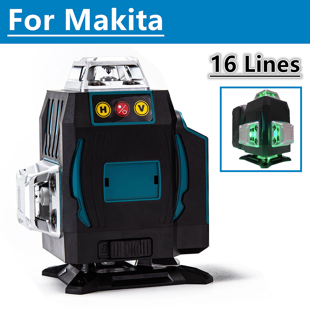 Power Tools Green - Für Makita 18V Akku 16 Linien