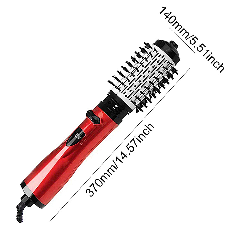 Power Tools Total - 3-in-1 Heißluft-Styler Rotierende Haartrockner-Bürste Set mit