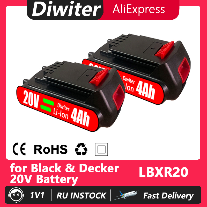 Black+Decker Tool 20V Max - 18V 4000mAh für Black & Decker