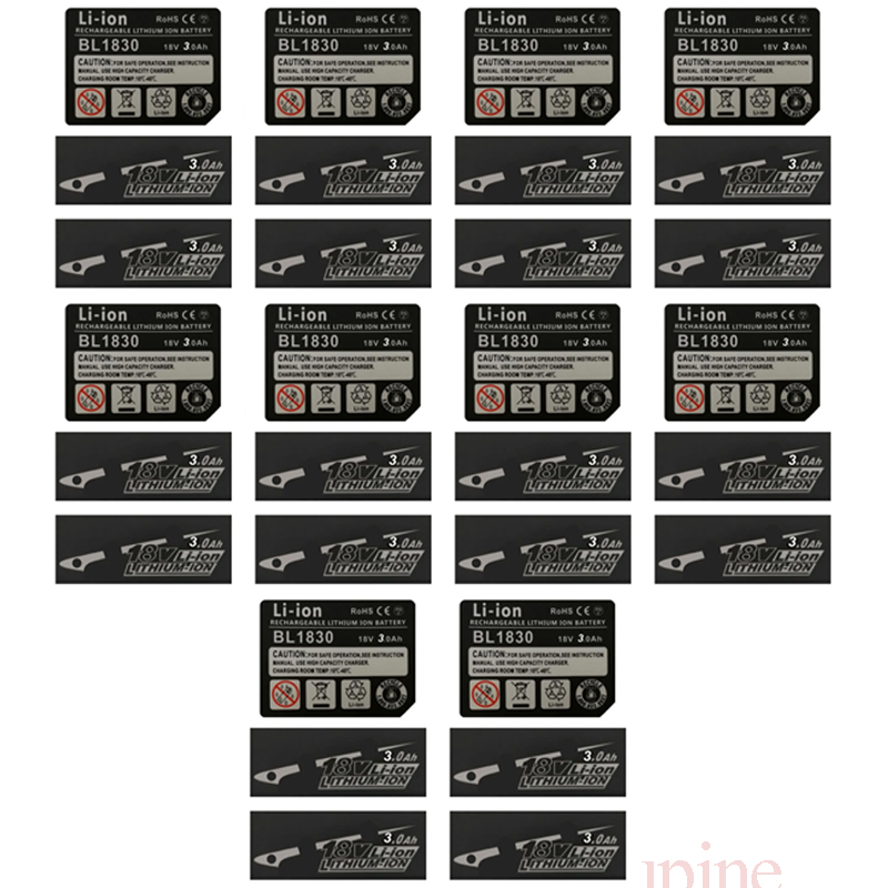 Power Tools Jack Hammer - 10 Sets BL1830 Tag Li-Ion batterie