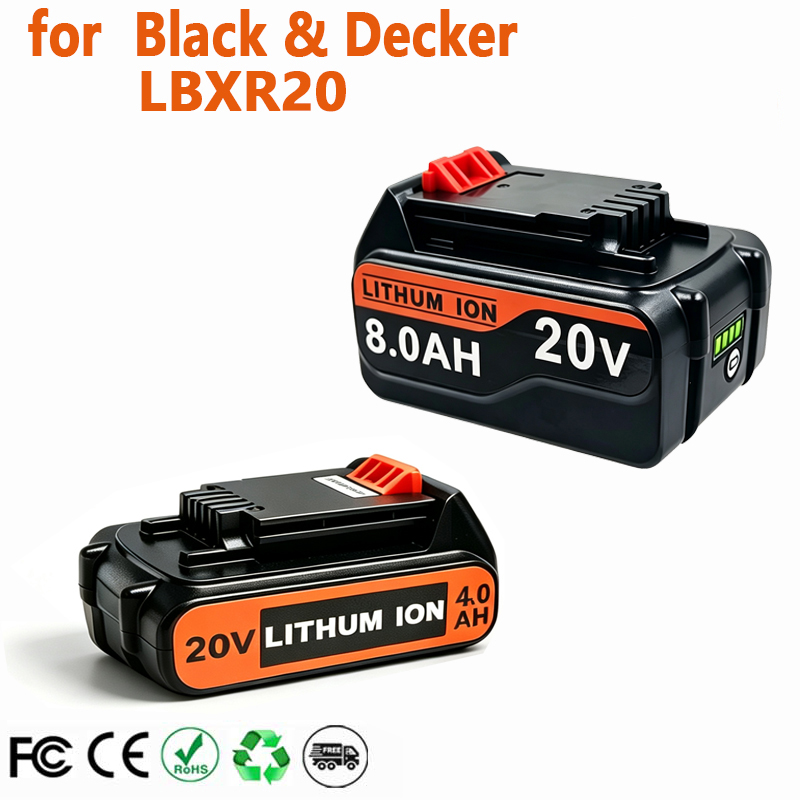 Black+Decker Tool 20V Max - 18V 3.0Ah 8.0Ah BL2018 Ersatzakku für