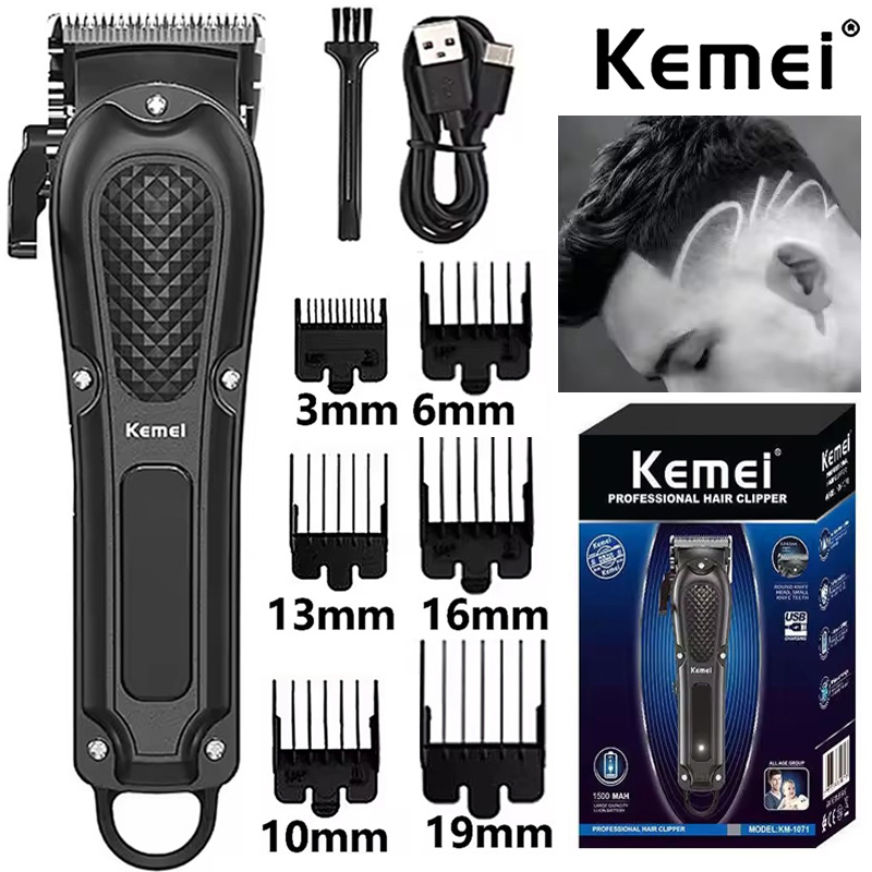 Power Xchange Tools - Kemei KM-1071 Elektrischer Haarschneider USB-Aufladbar Kabelloser