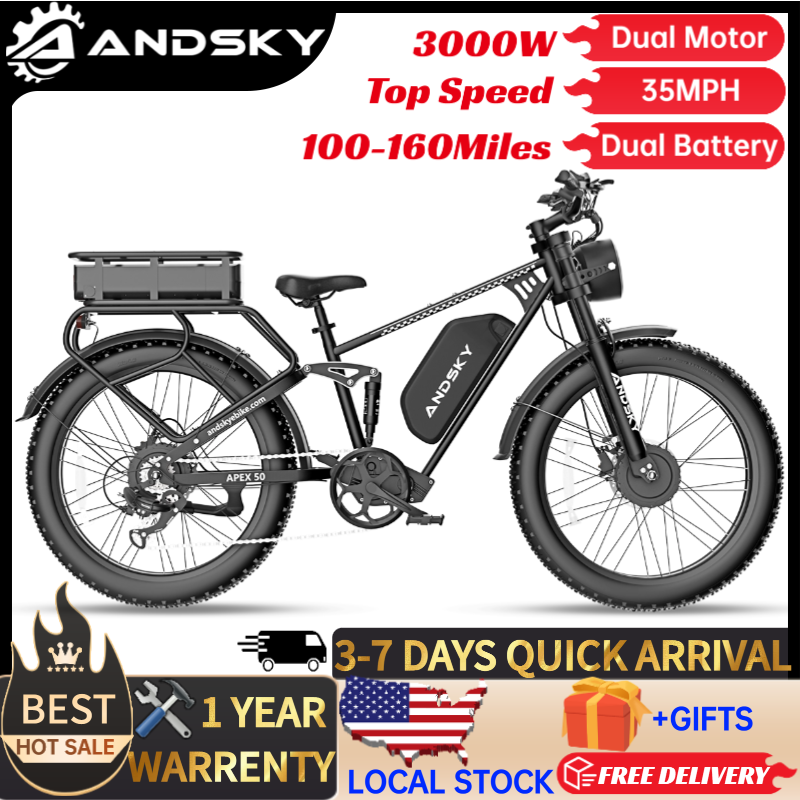 Power Tools Display Rack - ANDSKY Apex50 AWD Elektrofahrrad 3000W Doppelmotor