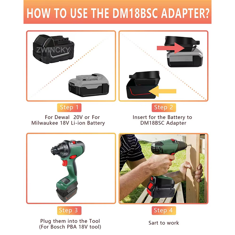 Batterieadapter für Bosch/Dewa – Power Tools Green Bewertung und Preis