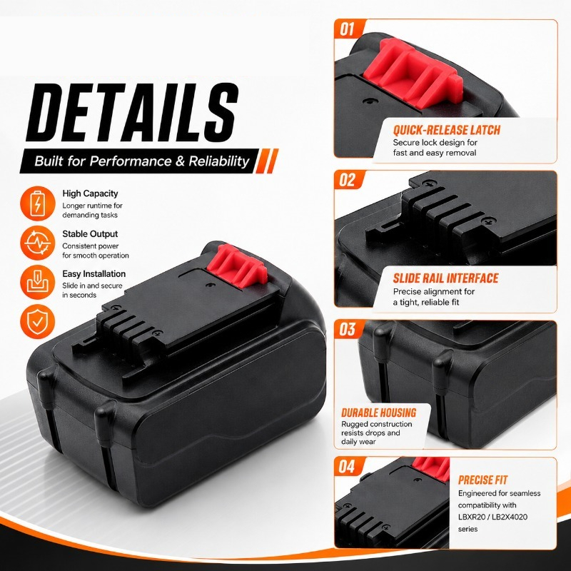 20V Max 6,0Ah Lithium-Ionen Er – Black+Decker Tool 20V Max Bewertung und Preis