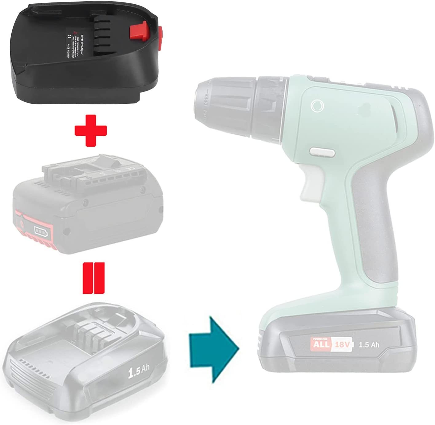 Batterieadapter für Bosch 18 V – Power Tools Green Bewertung und Preis