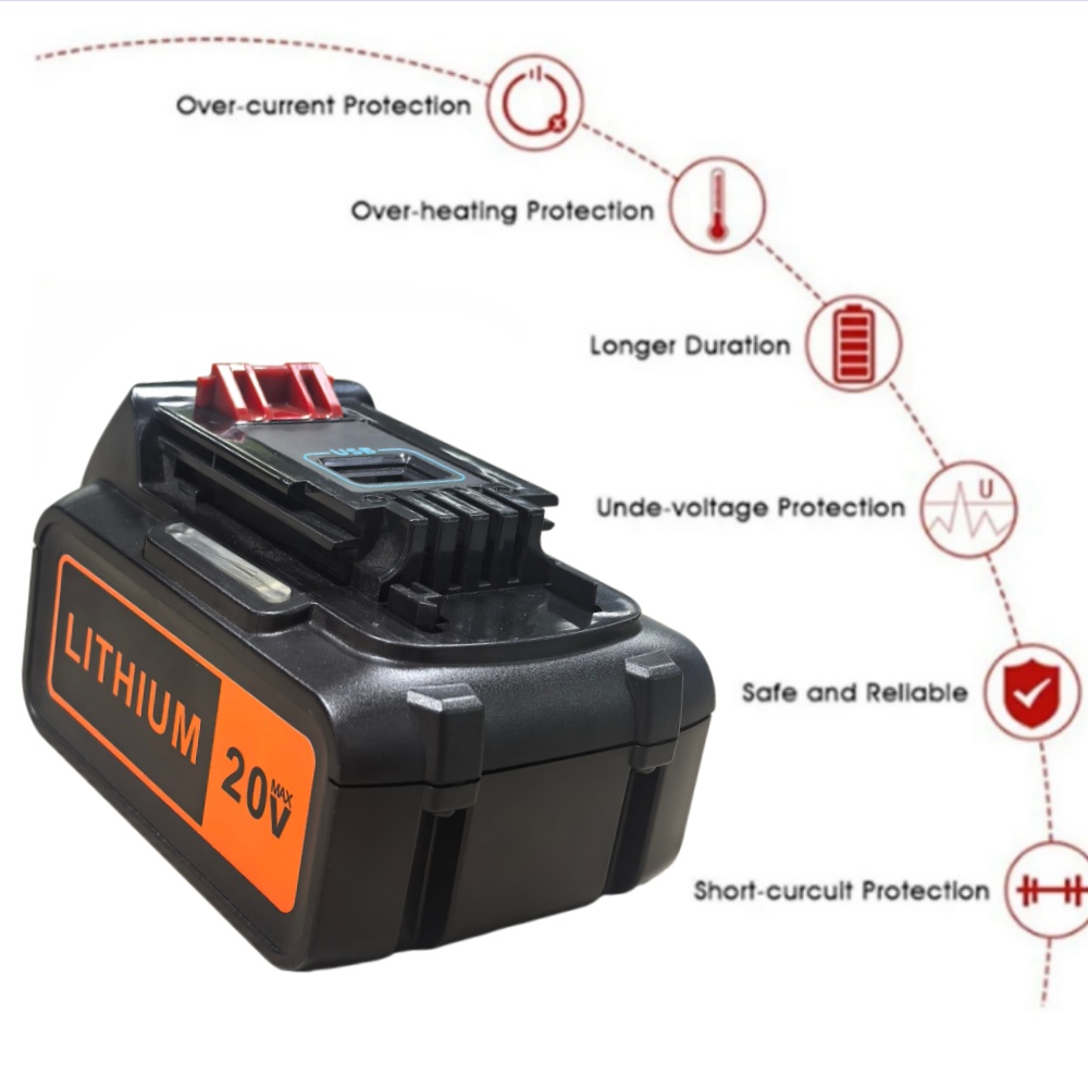 8Ah Hochleistungs-Ersatzakku f – Black+Decker Tool 20V Max Bewertung und Preis