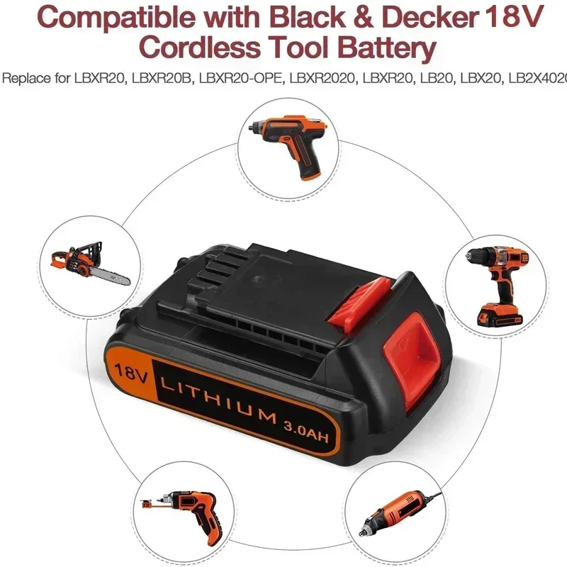 18 V 3,0 Ah BL2018 Ersatz für  – Black+Decker Tool 20V Max Bewertung und Preis